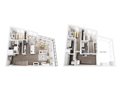 Floor plan for 3 beds, 3 baths, 1801 sqft